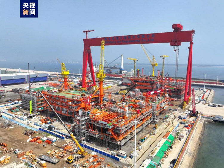 我国首个海洋油气装备制造“智能工厂”上新